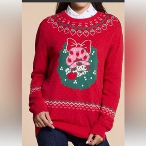 BoxLunch Strawberry Shortcake Holiday Sweater Size XS.  NWT!